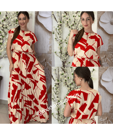 Vestido Samanta Estampado Vermelho Vestido Samanta Estampado Vermelho